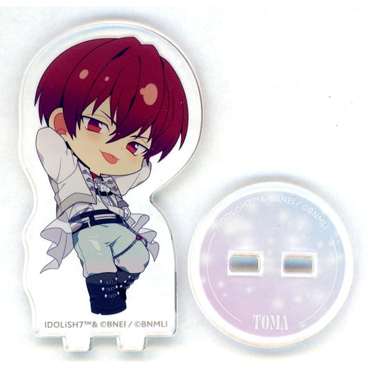 Toma Inumaru IDOLiSH7 Harmony Lounge Rainbow City x animatecafe Trading Mini Acrylic Stand Rainbow City Ver. Group B [USED]