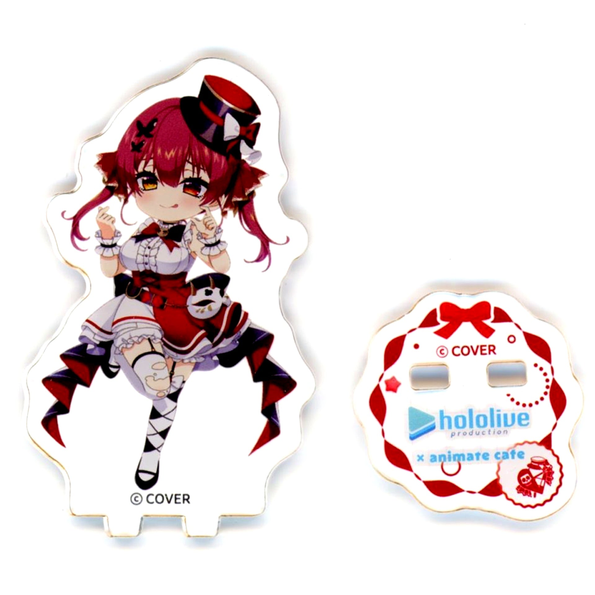 Houshou Marine Trading Mini Acrylic Stand Virtual YouTuber Hololive x Animate Cafe [USED]