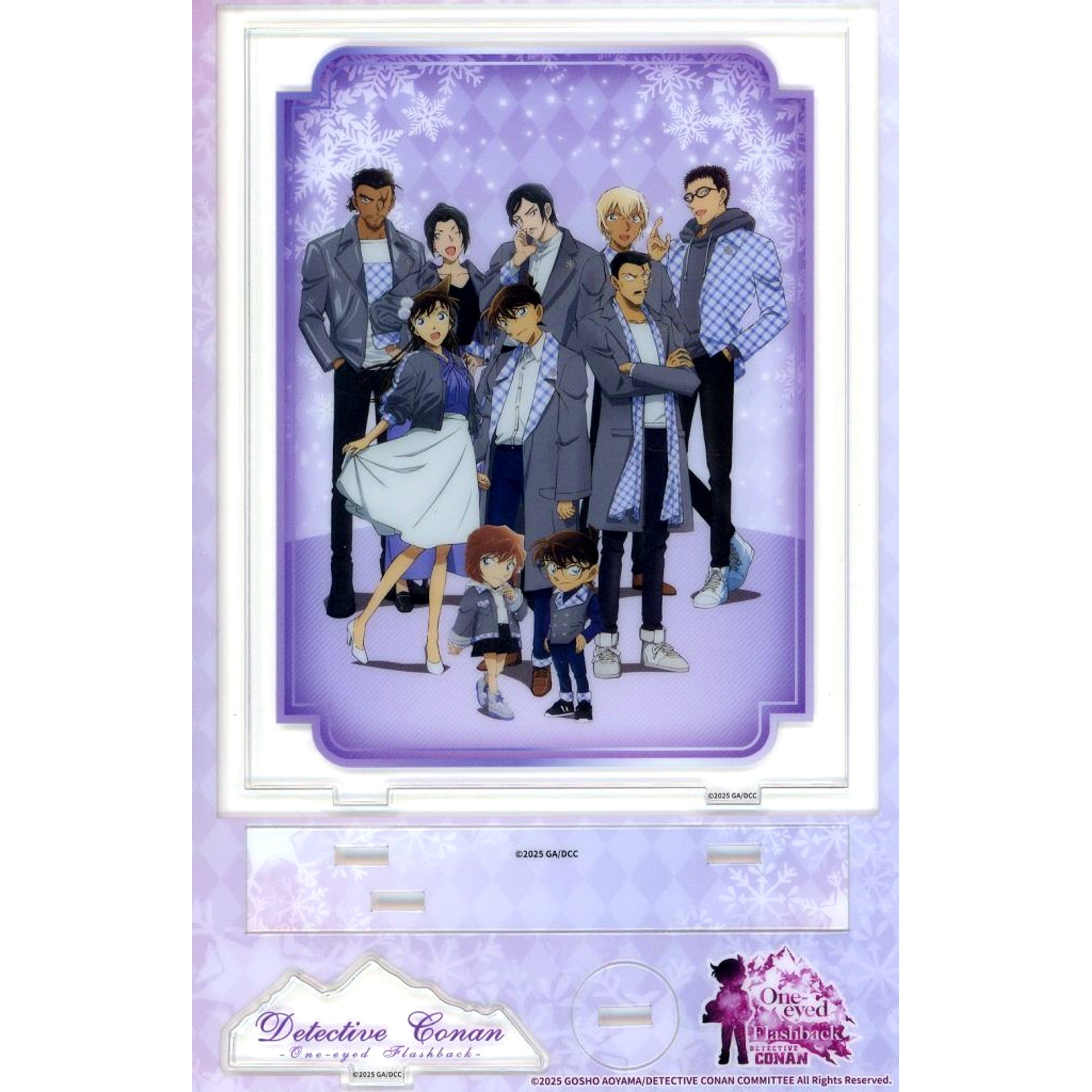 All Characters Check Outfit Purple Acrylic Panel Stand Detective Conan Afterimage of the One Eye China Limited [USED]