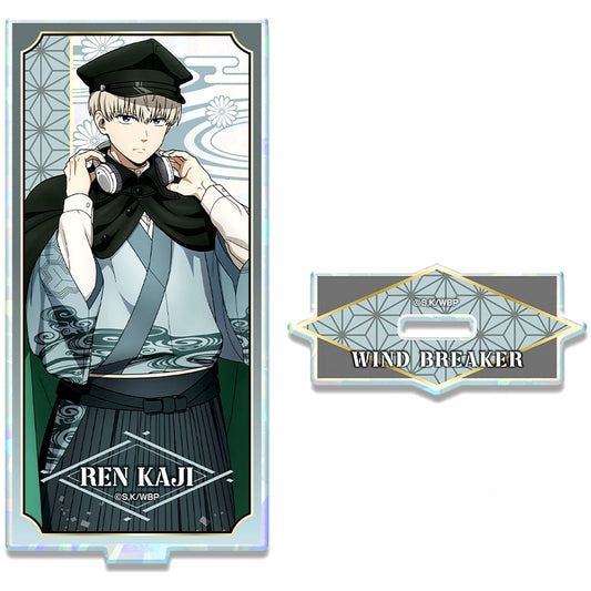 Ren Kaji Design 04 Retro Modern Ver. Illustration Hologram Acrylic Stand TV Anime WIND BREAKER [USED]