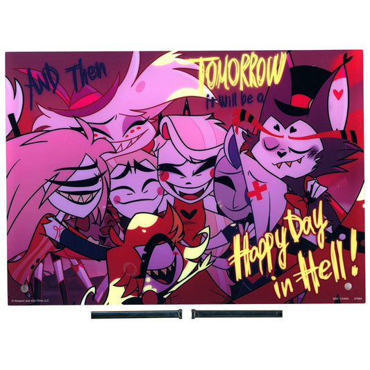 Charlie and Hotel Friends Acrylic Board Ichiban Kuji Hazbin Hotel Prize C [USED]