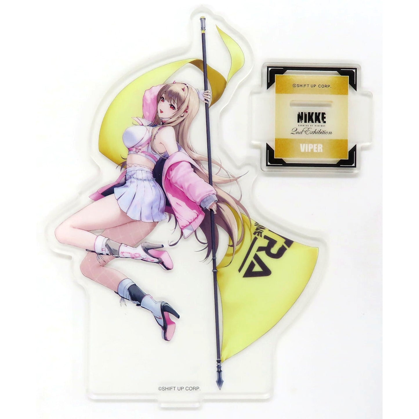 Viper Goddess of Victory: Nikke Key Visual Illustration Acrylic Stand 2nd Exhibition The Ark Big Three Enterprise Expo BIG THREE IN THE ARK [USED]