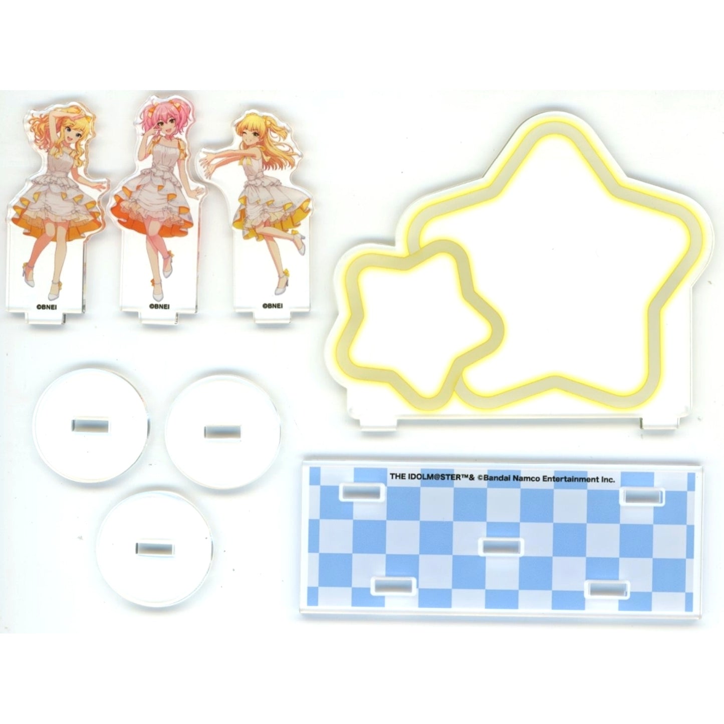 Yui Ohtsuki, Mika Jougasaki & Rika Jougasaki The Idolmaster Cinderella Girls Memorial Ornament Starlight Alliance [USED]