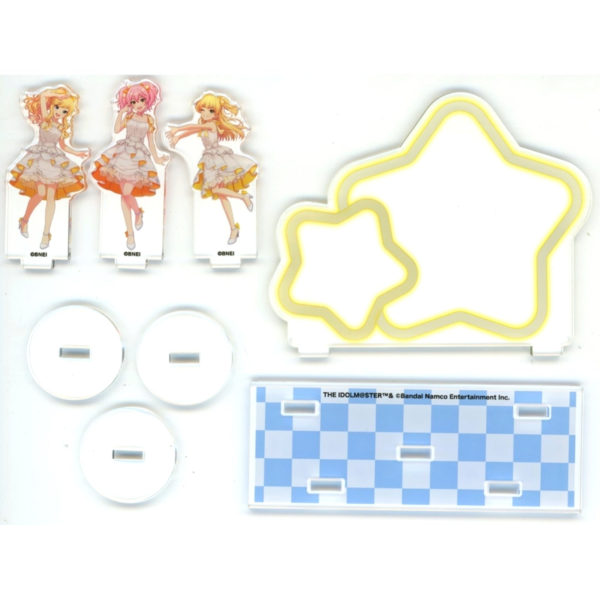 Yui Ohtsuki, Mika Jougasaki & Rika Jougasaki The Idolmaster Cinderella Girls Memorial Ornament Starlight Alliance [USED]