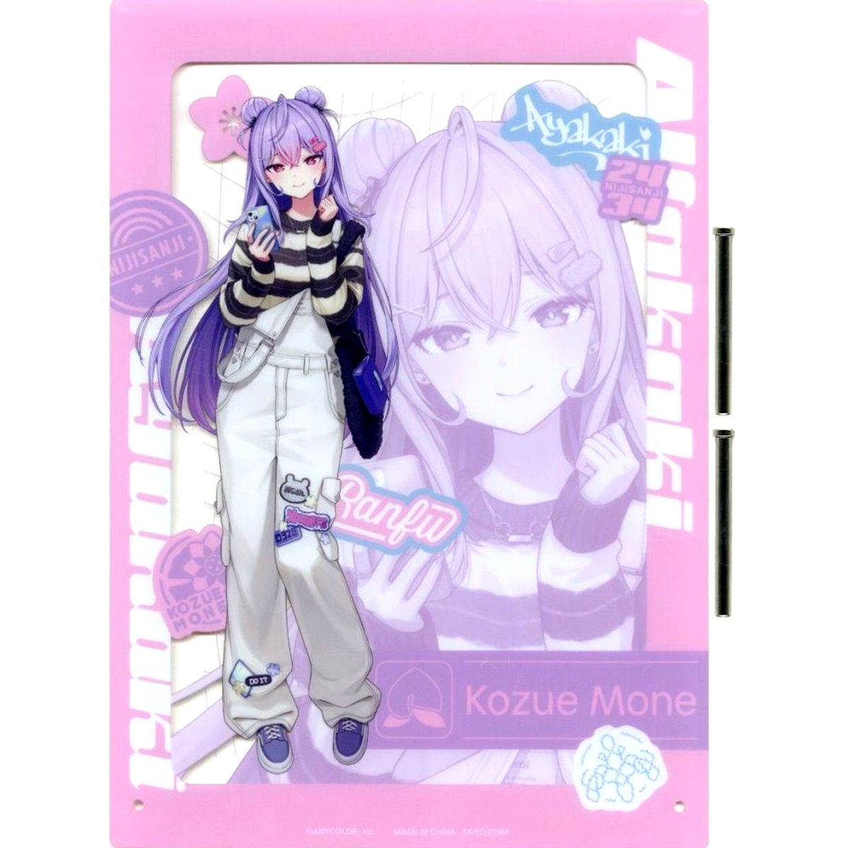 Kozue Mone Ayakaki Original Acrylic Panel Virtual YouTuber Nijisanji Gigo Limited [USED]