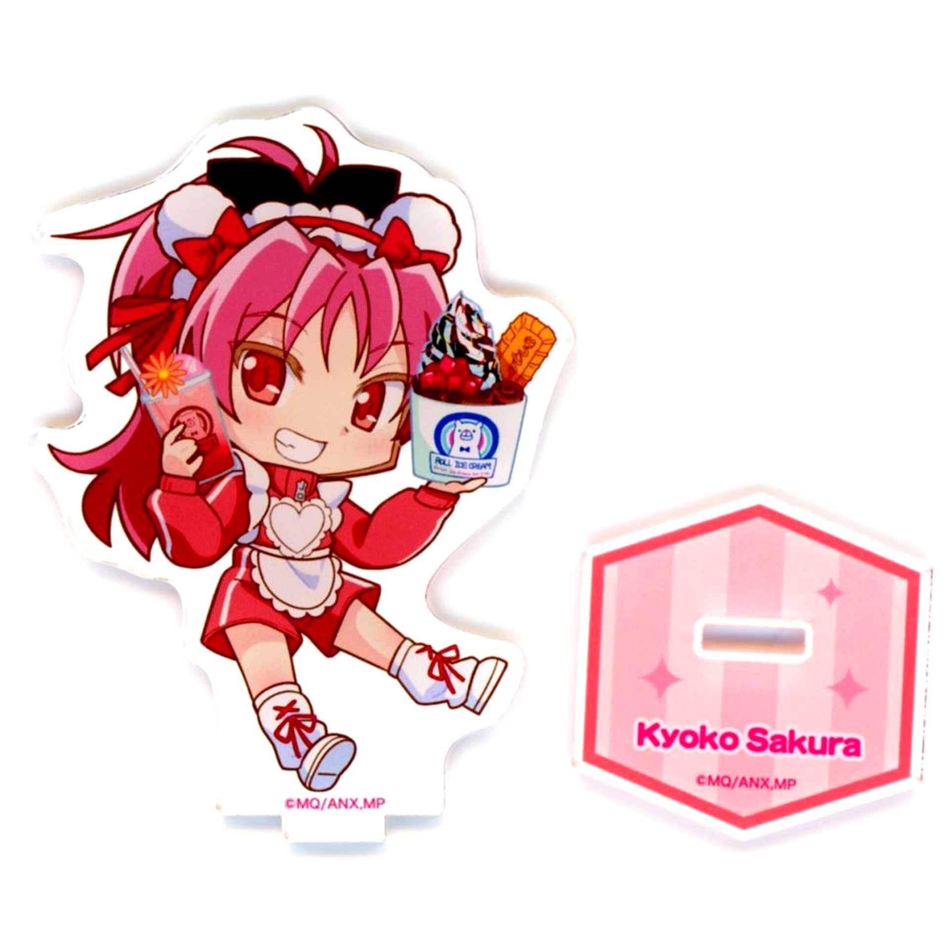 Kyoko Sakura Puella Magi Madoka Magica the Movie Part III: Rebellion x Roll Ice Cream Factory Trading Acrylic Stand [USED]