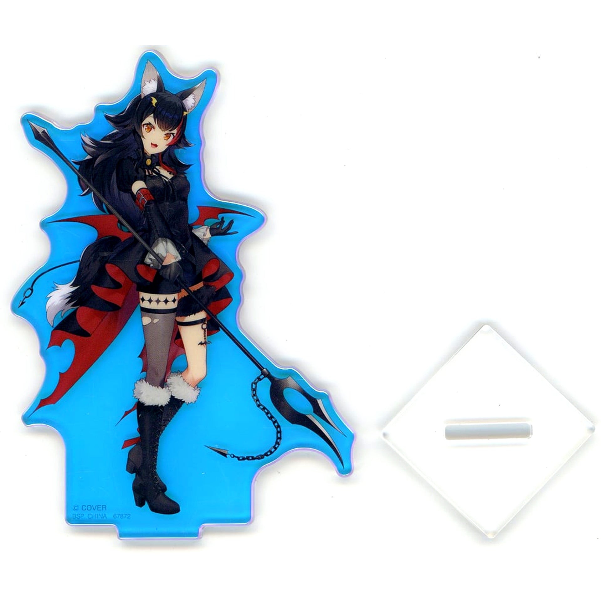 Mio Ookami - Mouth Open Aurora Acrylic Stand Ichiban Kuji hololive Villain Style Acrylic Stand Prize [USED]