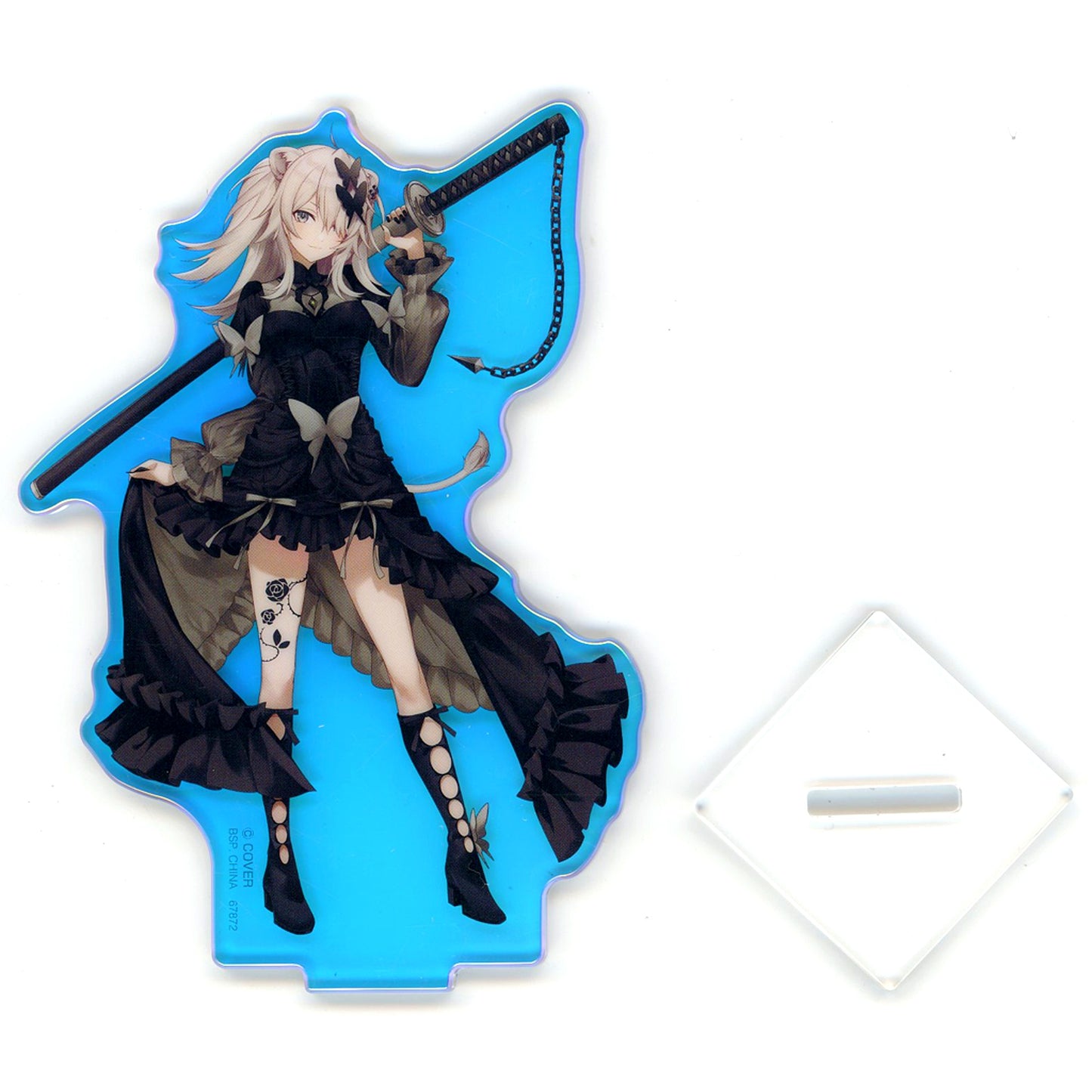 Botan Shishiro - Sword in Left Hand Aurora Acrylic Stand Ichiban Kuji hololive Villain Style Acrylic Stand Prize [USED]