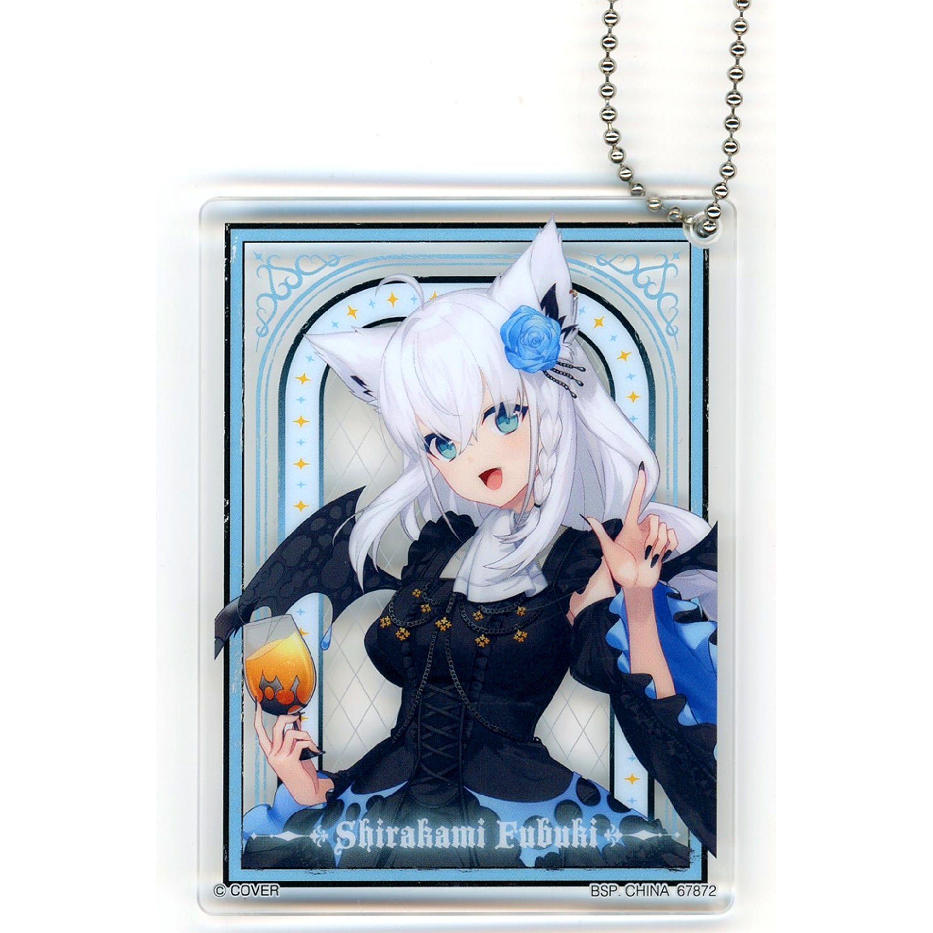 Fubuki Shirakami Acrylic Charm Ichiban Kuji Hololive Villain Style Acrylic Charm Prize [USED]