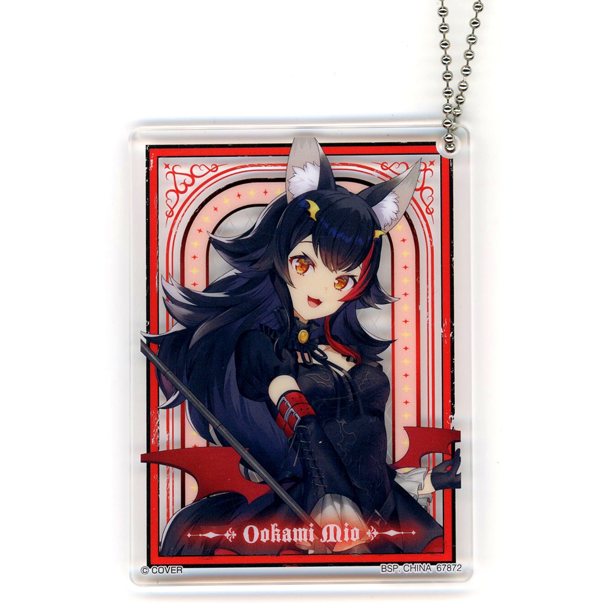 Mio Ookami Acrylic Charm Ichiban Kuji Hololive Villain Style Acrylic Charm Prize [USED]