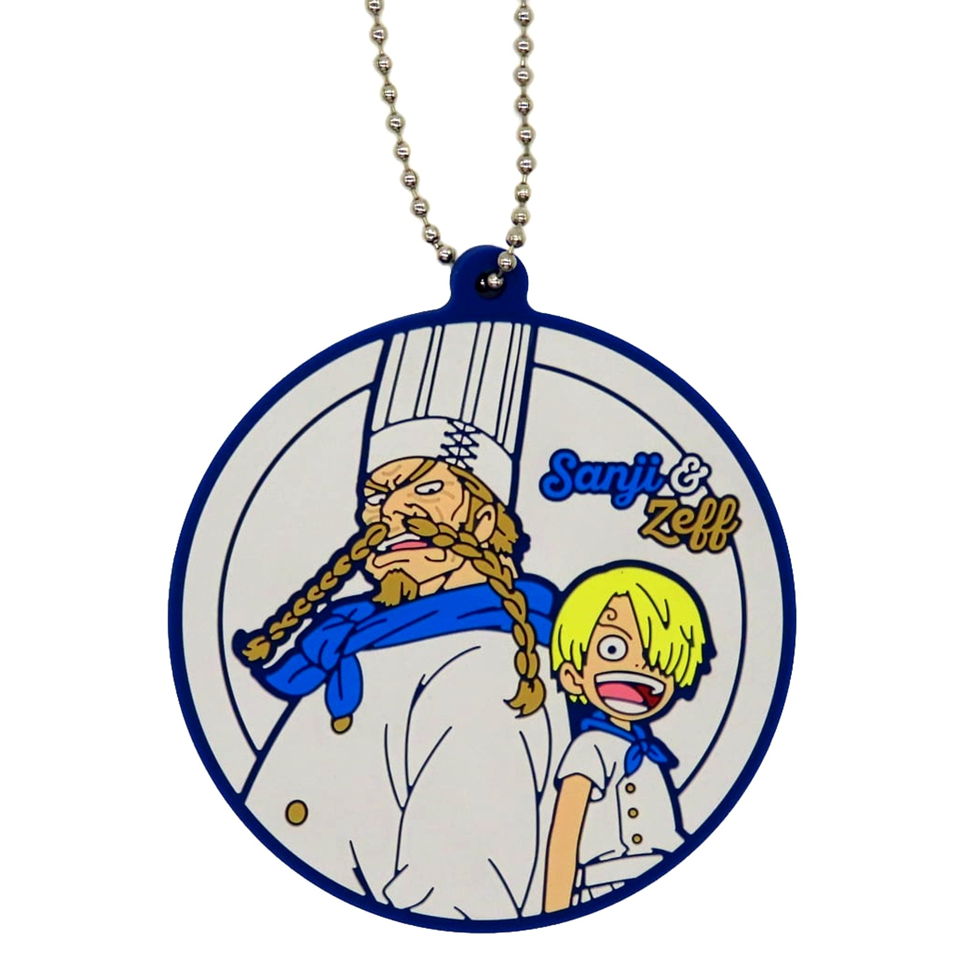 Sanji & Zeff Rubber Keychain Ichiban Kuji ONE PIECE Dramatic Memories Prize I [USED]