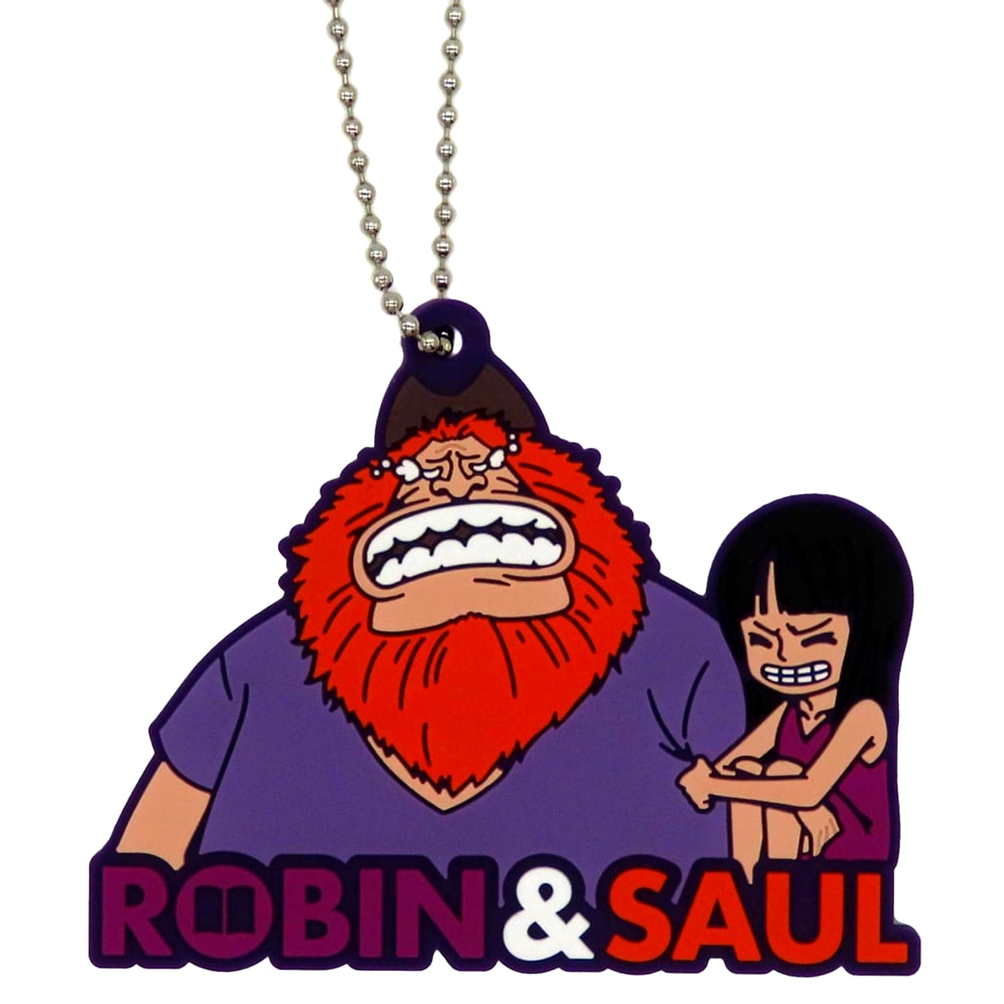 Robin & Saul Rubber Keychain Ichiban Kuji ONE PIECE Dramatic Memories Prize I [USED]