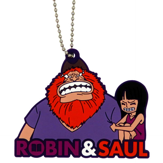 Robin & Saul Rubber Keychain Ichiban Kuji ONE PIECE Dramatic Memories Prize I [USED]
