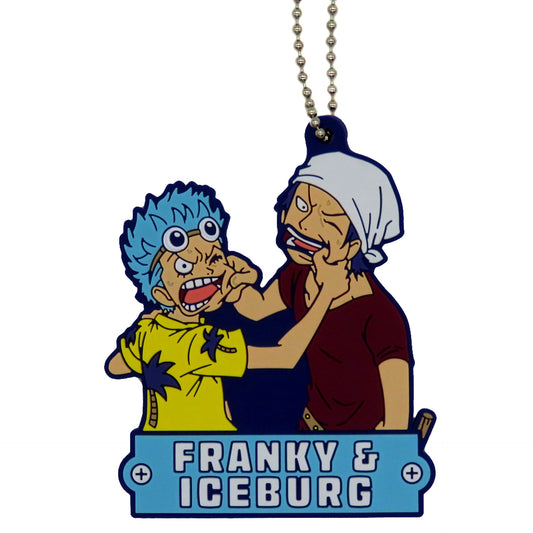 Franky & Iceburg Rubber Keychain Ichiban Kuji ONE PIECE Dramatic Memories Prize I [USED]