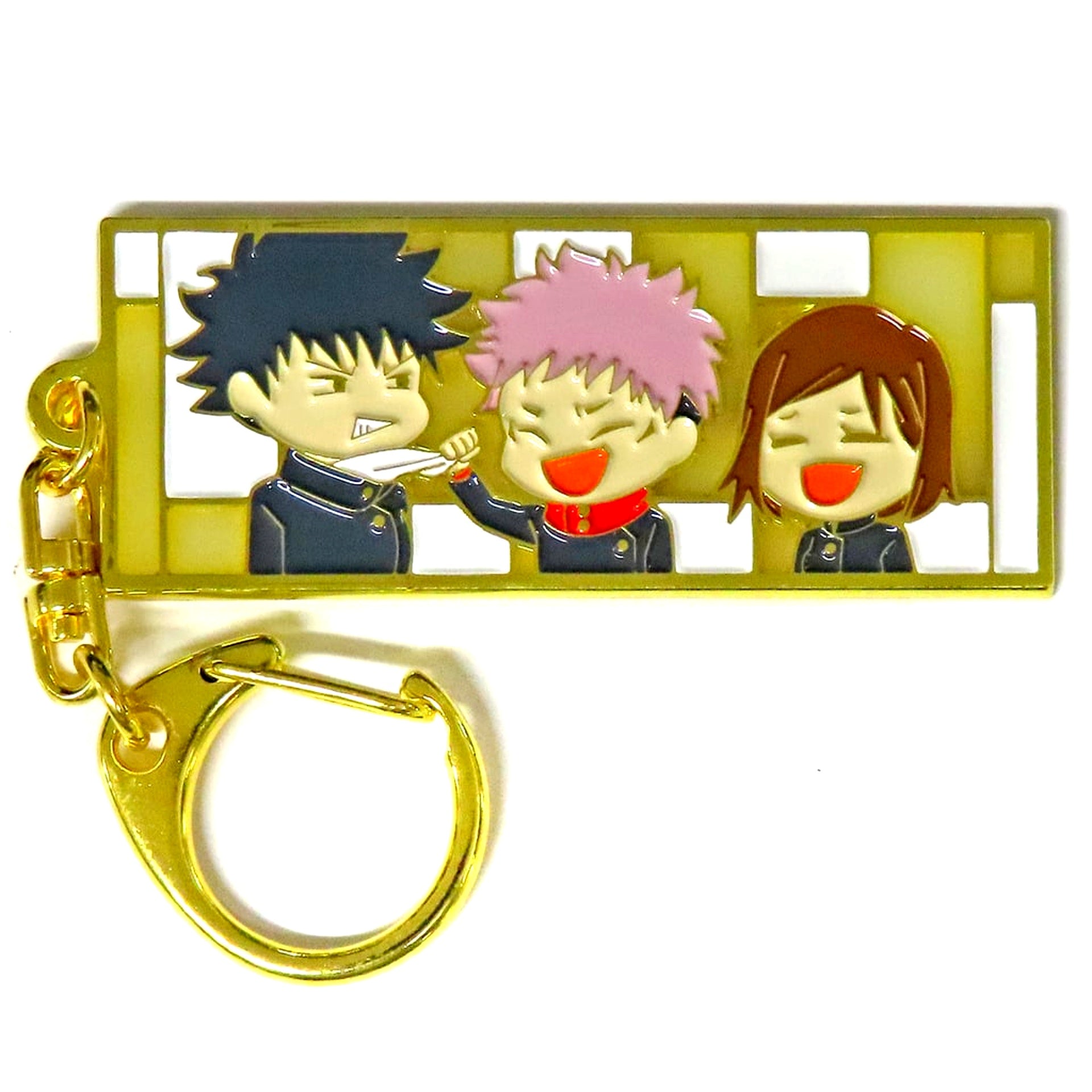 Yuji Itadori & Megumi Fushiguro & Nobara Kugisaki Metal Keychain Jujutsu Kaisen Shibuya Incident Special Edition x Culling Game Advance Screening Theater Goods [USED]