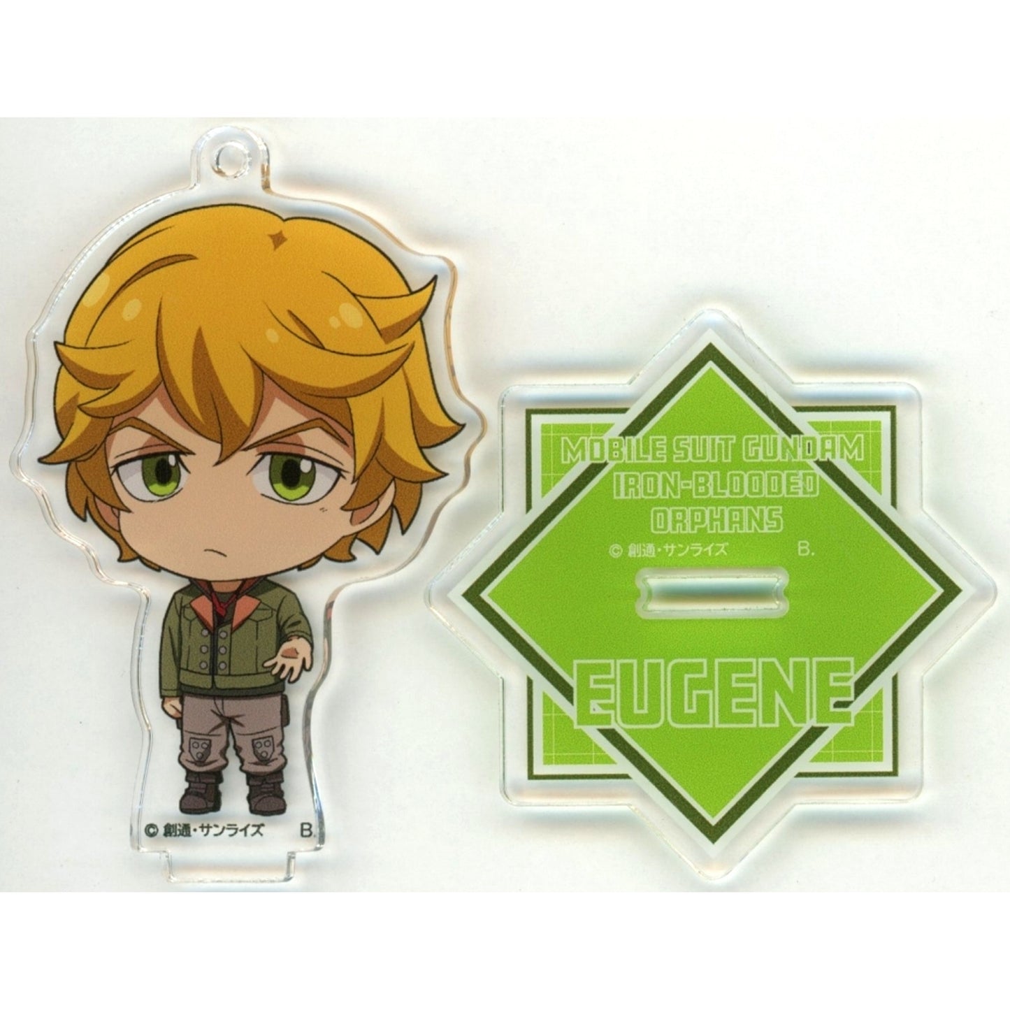 Eugene Sevenstark Mobile Suit Gundam Iron-Blooded Orphans Hapikuro! Tsunagyutto Acrylic Stand Charm [USED]