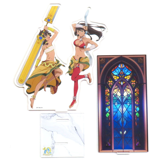 Tione & Tiona Is It Wrong to Try to Pick Up Girls in a Dungeon? Stained Glass Acrylic Stand 10th Anniversary POP UP [USED]