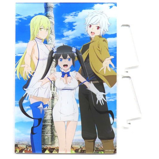 1 Past Visuals Is It Wrong to Try to Pick Up Girls in a Dungeon? Acrylic Postcard Panel 10th Anniversary POP UP [USED]