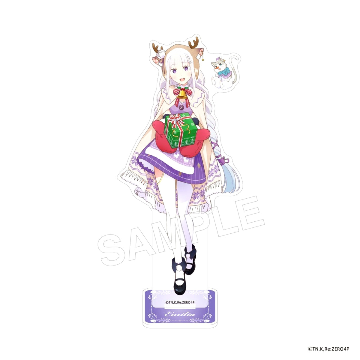Emilia Christmas Cosplay Ver. Re:Zero - Starting Life in Another World Acrylic Stand Figure [USED]