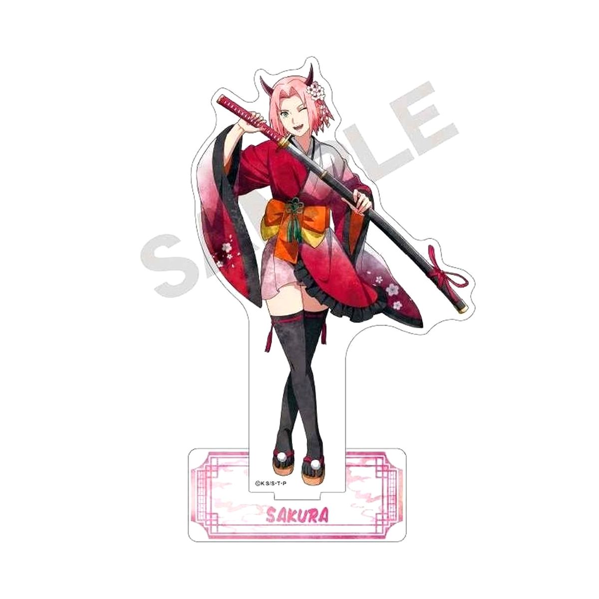 Sakura Haruno Naruto: Shippuden Acrylic Stand Oni Nuance Color [USED]