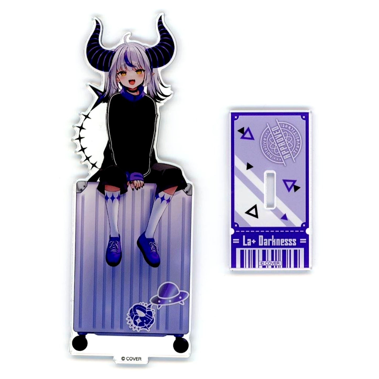 La+ Darknesss Acrylic Stand hololive TRAVEL Series Vol.1 Virtual YouTuber Hololive hololive production official shop in Tokyo Station [USED]