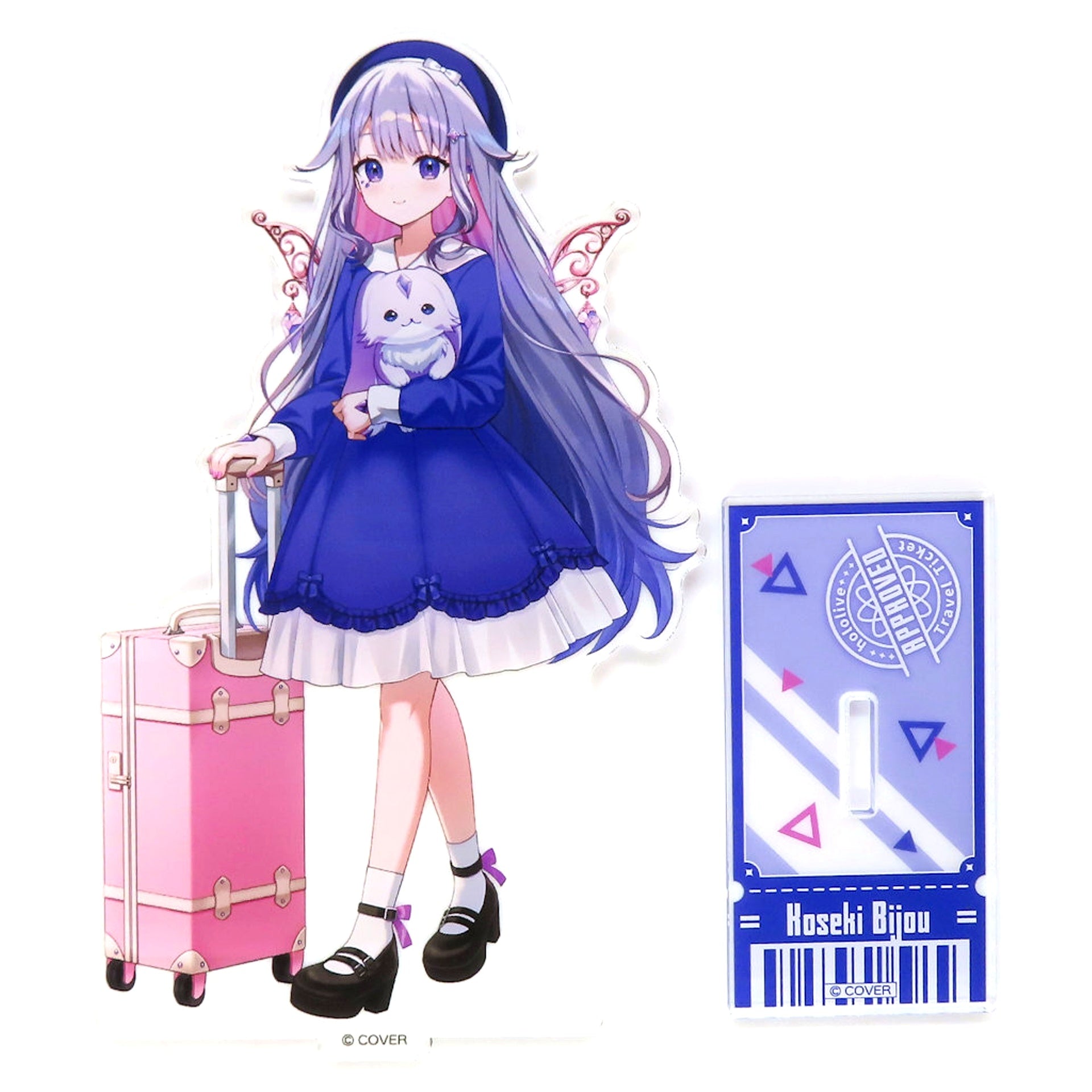 Koseki Bijou Acrylic Stand hololive TRAVEL Series Vol.2 Virtual YouTuber Hololive production official shop in Tokyo Station [USED]