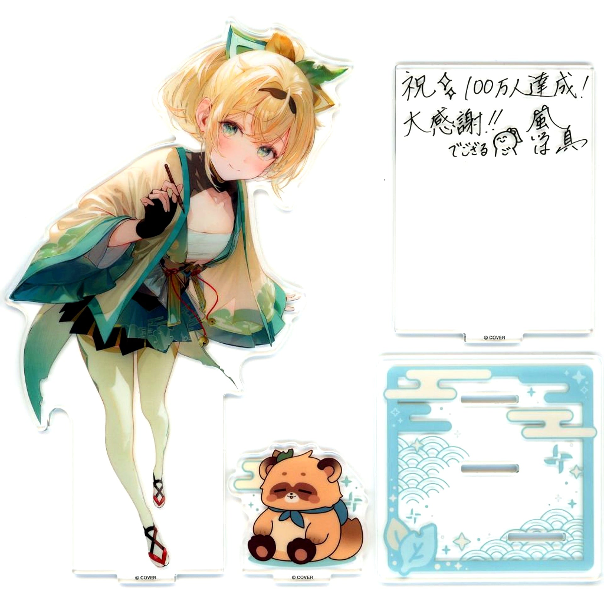 Kazama Iroha VTuber Hololive Secret Society holoX 1 Million Subscribers Commemoration Acrylic Stand [USED]
