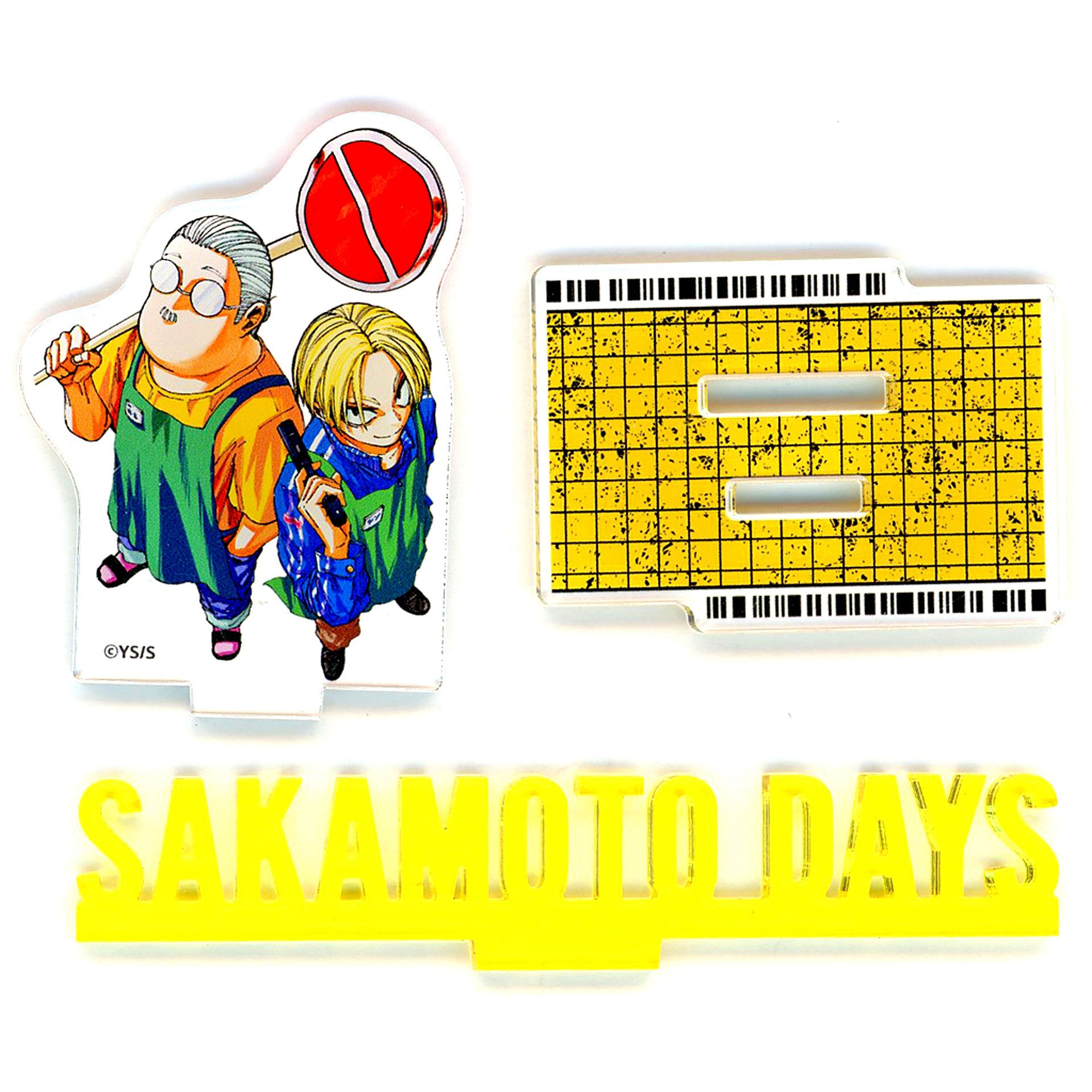 Taro Sakamoto & Shin Asakura Title Sign Acrylic Stand Sakamoto Days [USED]
