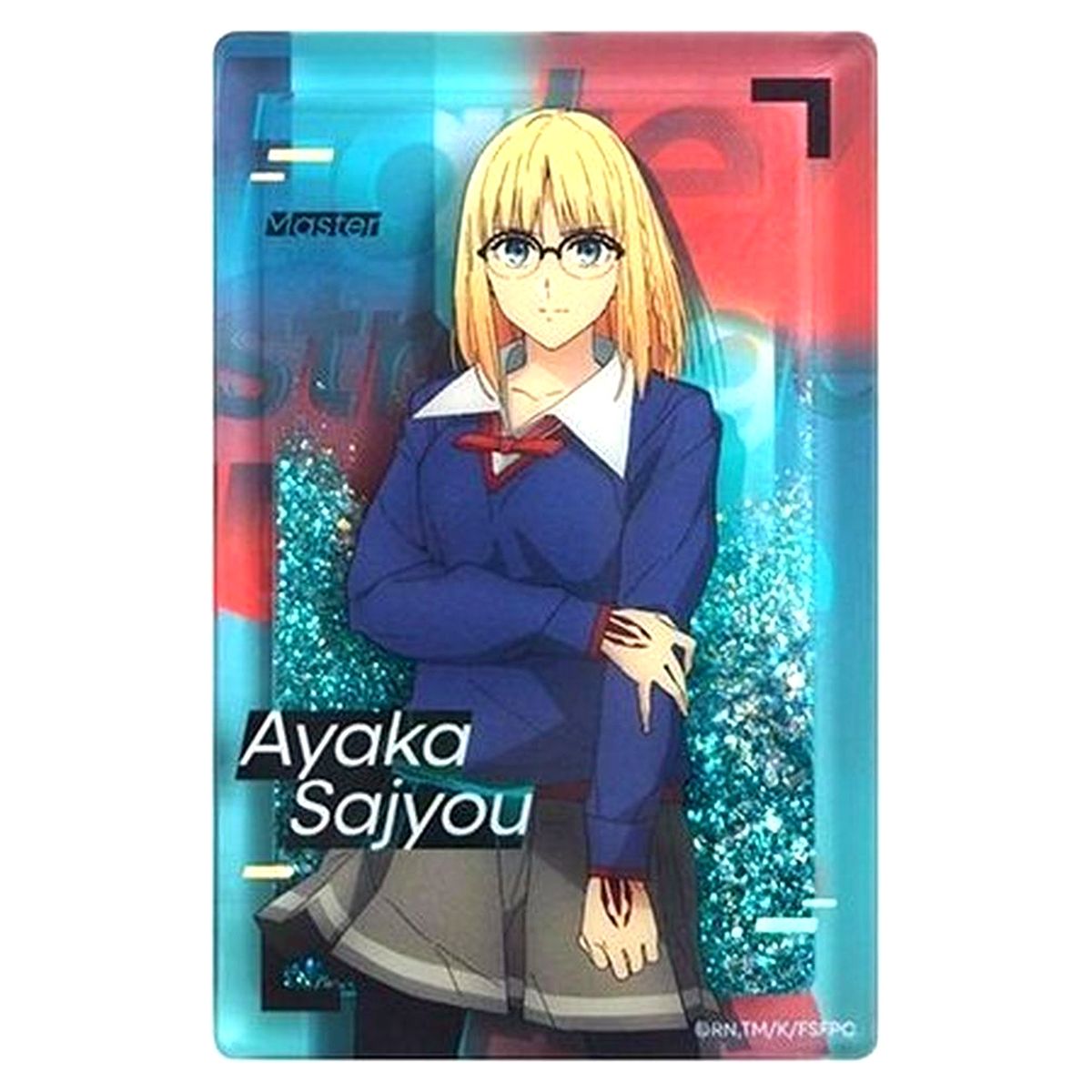 Ayaka Sajyou Fate/strange Fake Glitter Acrylic Block [USED]