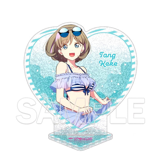 Keke Tang Heart-Shaped Glitter Acrylic Stand Love Live! Superstar!! [USED]