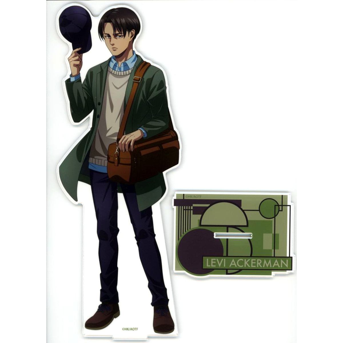 Levi Ackerman Attack on Titan x JR Tokai Oshitabi High Speed Rail Investigation Operation BIG Acrylic Stand [USED]