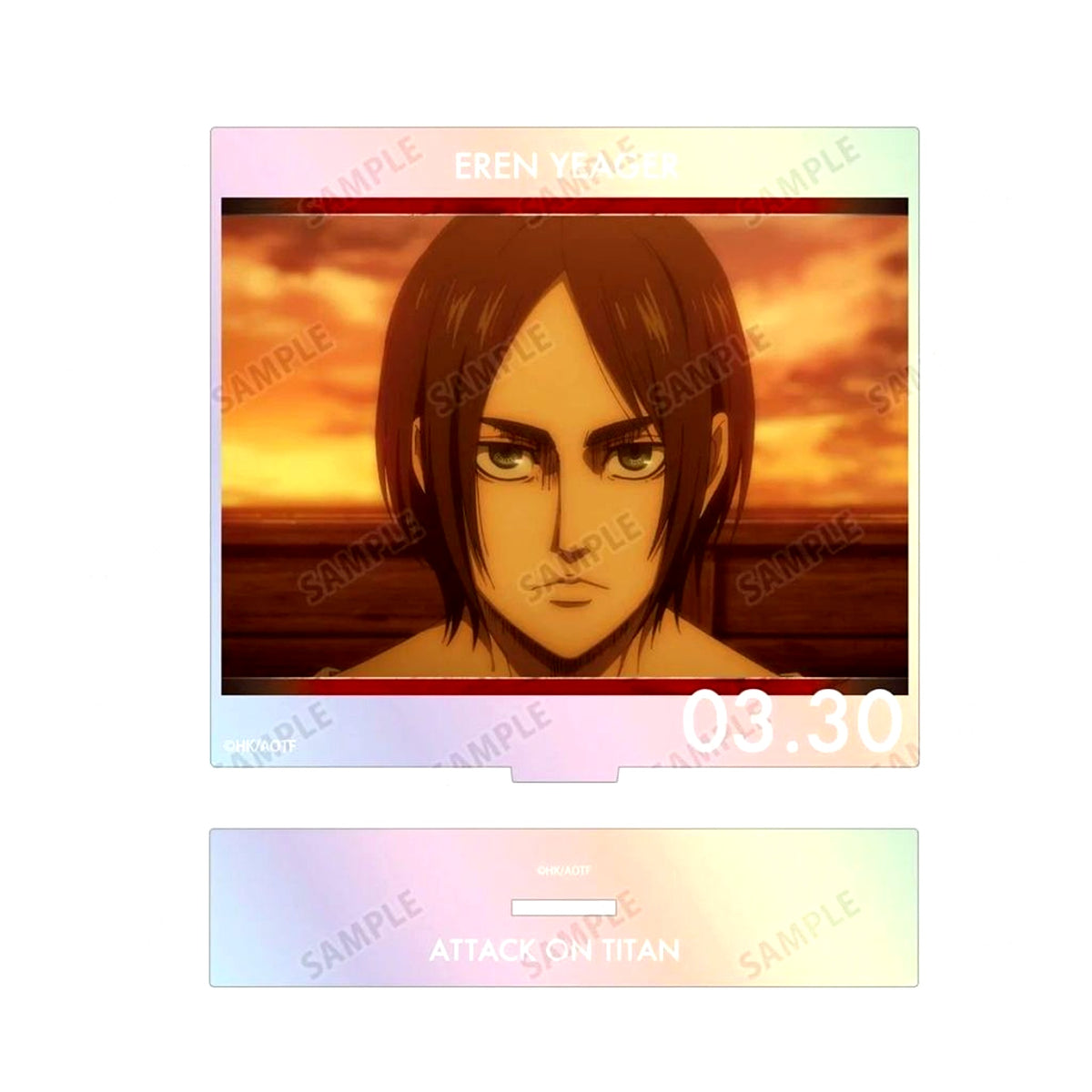 Eren Yeager Attack on Titan Scene Shot Aurora BIG Acrylic Stand [USED]