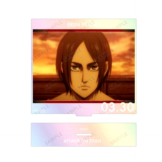 Eren Yeager Attack on Titan Scene Shot Aurora BIG Acrylic Stand [USED]