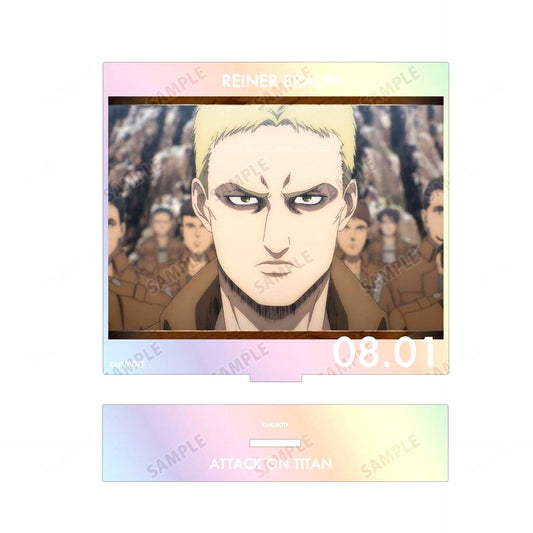 Reiner Braun Attack on Titan Scene Shot Aurora BIG Acrylic Stand [USED]