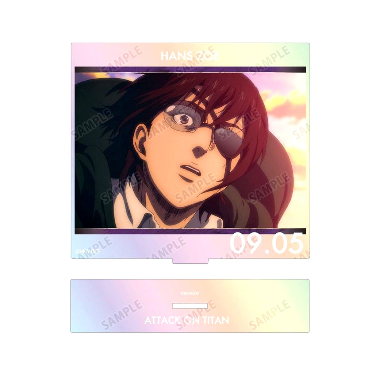 Hange Zoe Attack on Titan Scene Shot Aurora BIG Acrylic Stand [USED]
