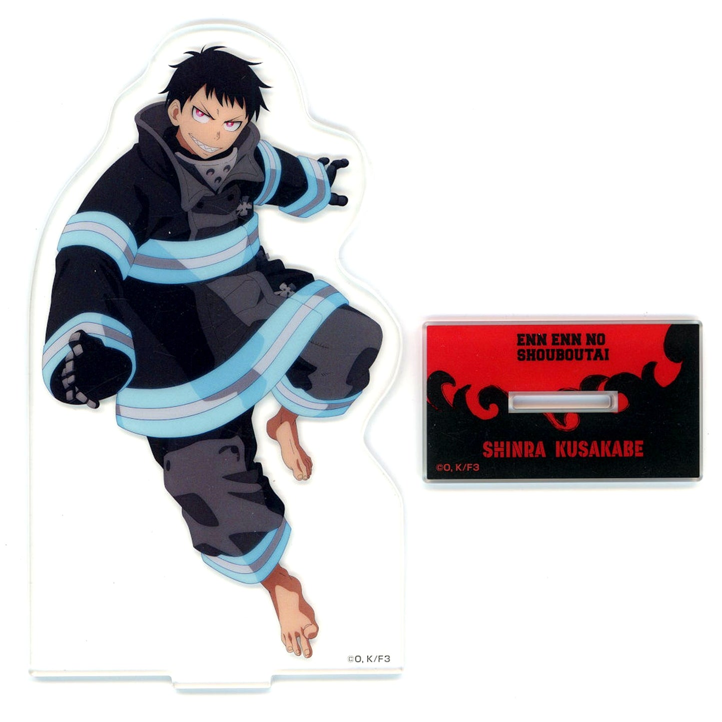 Shinra Kusakabe A Prize Big Acrylic Stand DMM Kuji Fire Force Season 3 [USED]