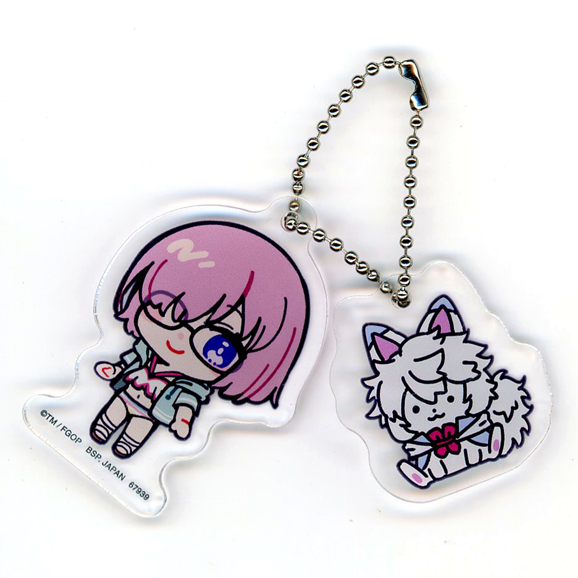 Mash Kyrielight Twin Acrylic Charm Ichiban Kuji Fate/Grand Order Celeb Summer Experience & Archetype Inception Prize J [USED]
