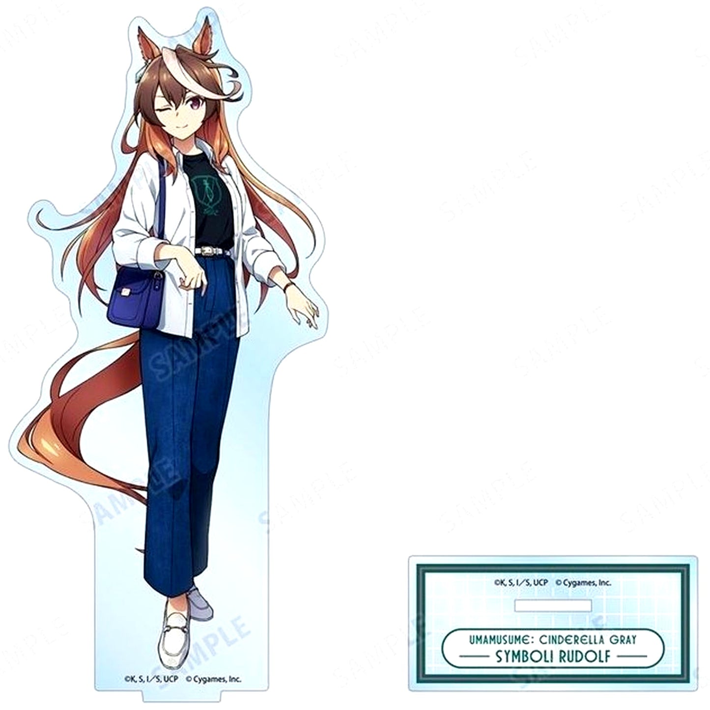 Symboli Rudolf Anime Uma Musume: Cinderella Gray Big Acrylic Stand Pop Up Shop in Marui [USED]