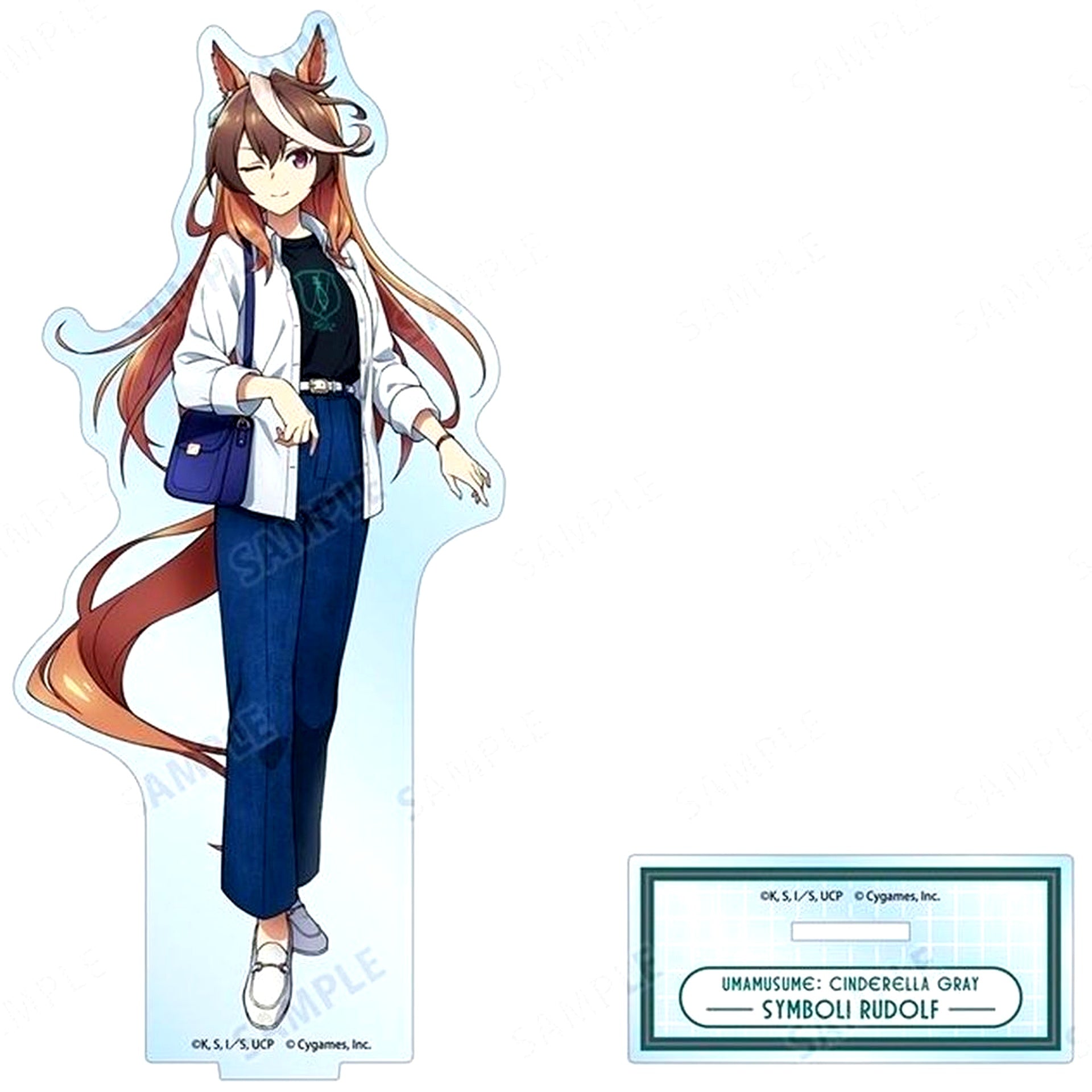 Symboli Rudolf Anime Uma Musume: Cinderella Gray Big Acrylic Stand Pop Up Shop in Marui [USED]