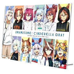 Group A4 Acrylic Panel Anime Uma Musume Cinderella Gray POP UP SHOP in Marui [USED]