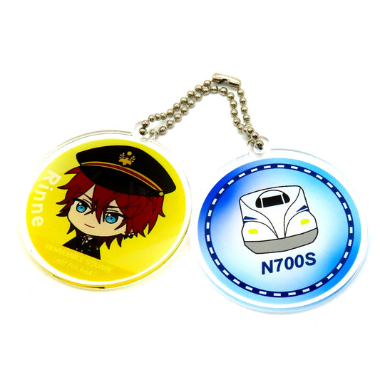 Rinne Amagi & N700S Series Ensemble Stars!! JR Central x Ensemble Square Ichioshi Trip!! Finale in Tokyo Acrylic Keychain Giant Gacha Prize [USED]