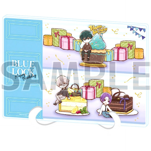 06. Pattern B Birthday Ver. GraffArt Illustration Acrylic Art Board A5 Size Blue Lock [USED]