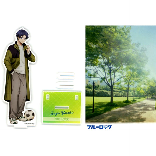 Yoichi Isagi Acrylic Stand with Postcard Blue Lock x Karaoke Manekineko Vol.4 [USED]