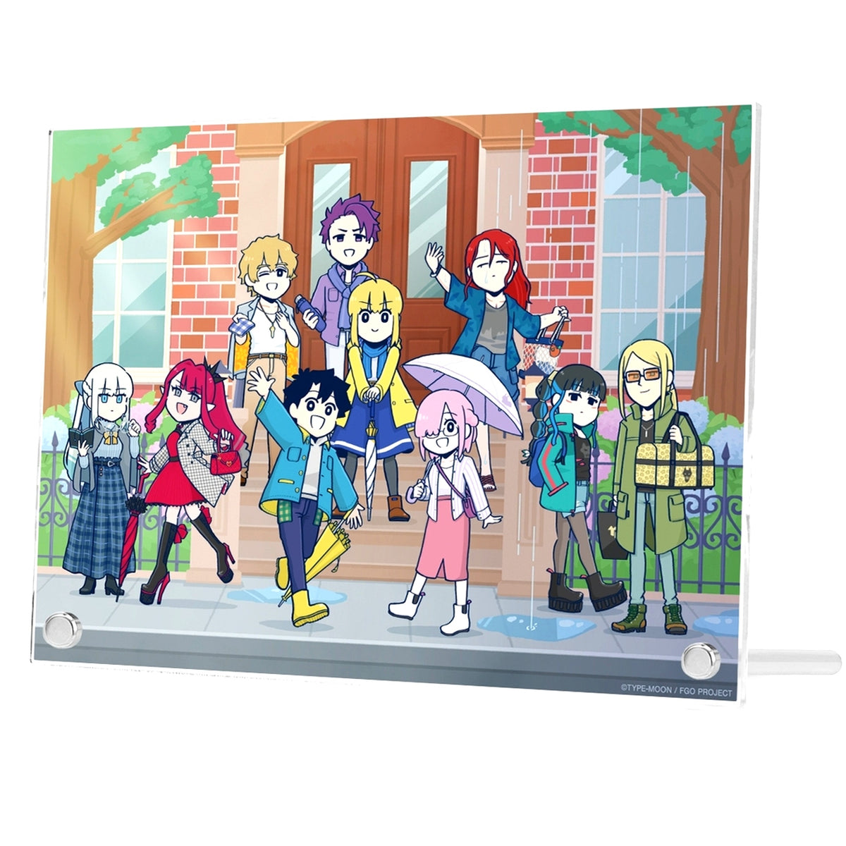 Group Between the Rainy Season Ver. Tsuchida Illustration Fate/Grand Order Fujimaru Ritsuka Doesn't Get It A5 Acrylic Panel [USED]