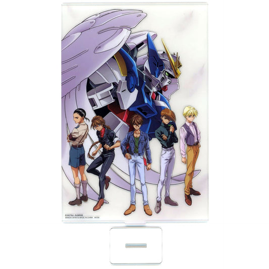 Wing Gundam Zero & Pilots Big Visual Stand Ichiban Kuji Mobile Suit Gundam Wing 30th Anniversary Prize C [USED]