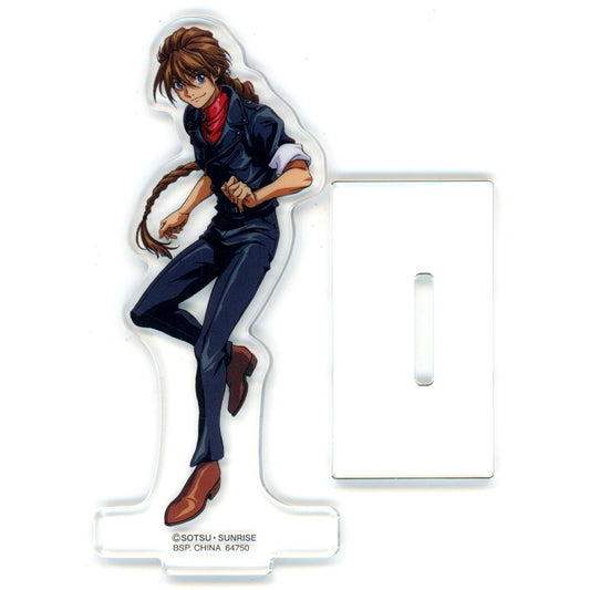 Duo Maxwell F Prize Acrylic Stand Collection Ichiban Kuji Mobile Suit Gundam Wing 30th Anniversary [USED]