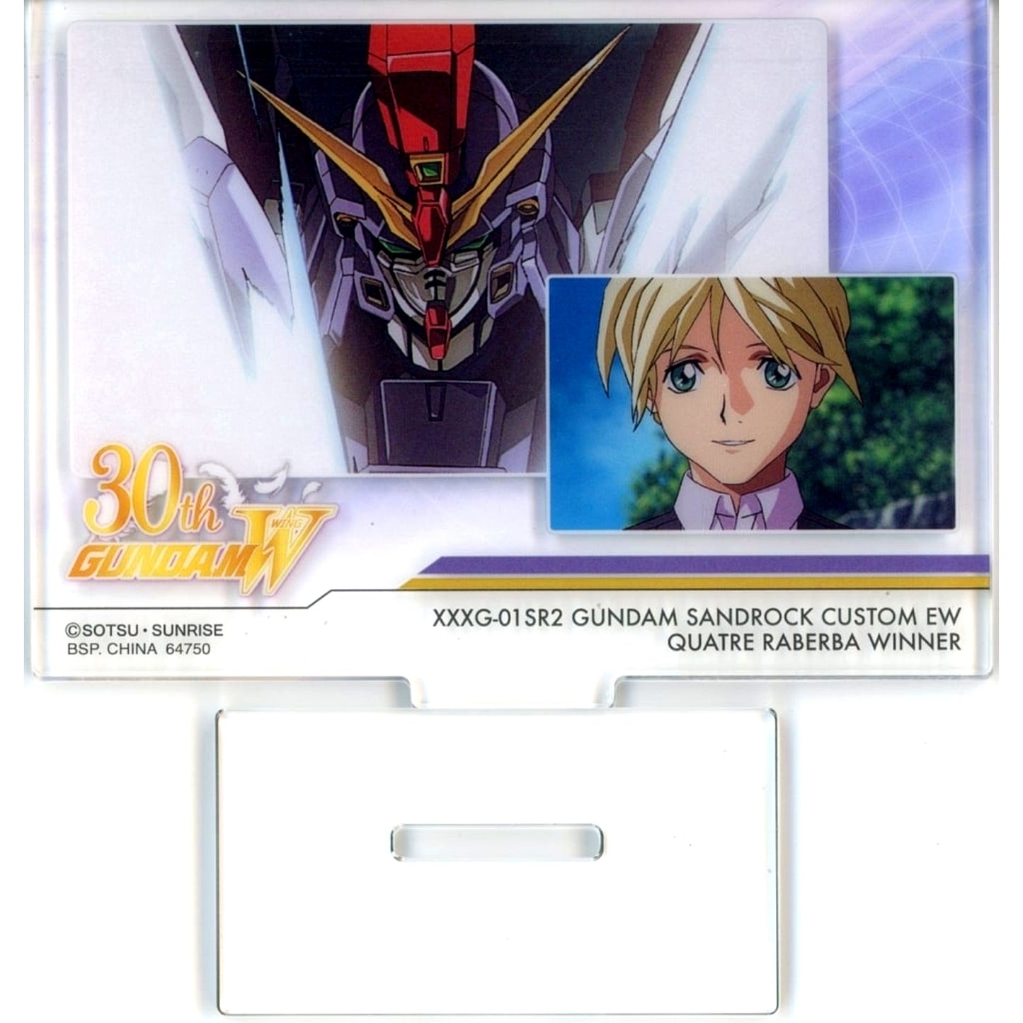 Gundam Sandrock Custom EW & Quatre Raberba Winner Acrylic Stand Collection Ichiban Kuji Mobile Suit Gundam Wing 30th Anniversary Prize F [USED]