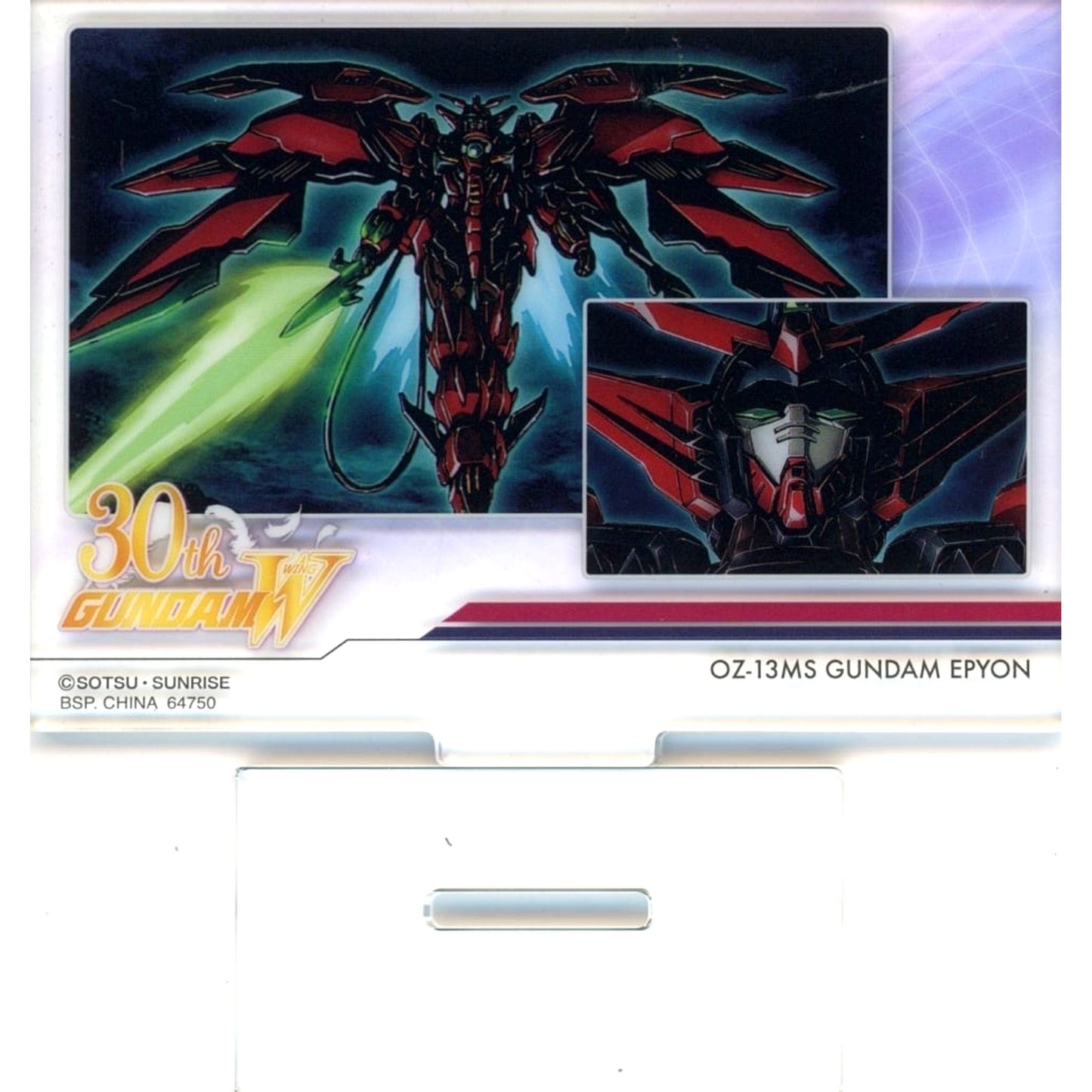 Gundam Epyon Acrylic Stand Collection Ichiban Kuji Mobile Suit Gundam Wing 30th Anniversary Prize F [USED]