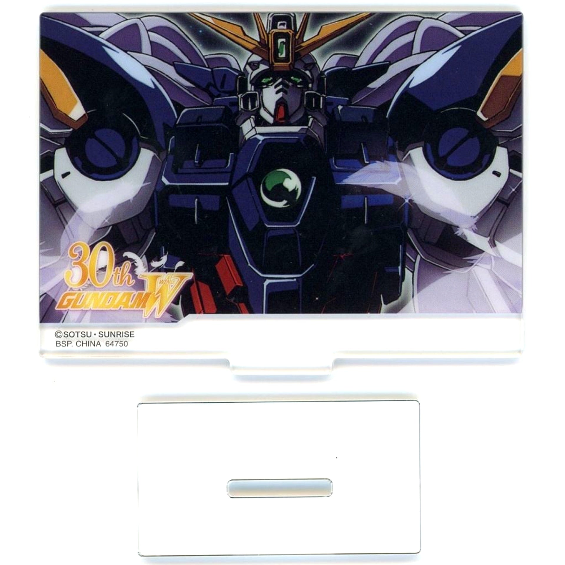 Wing Gundam Zero Cloaked Custom Scene Shot F Prize Acrylic Stand Collection Ichiban Kuji Mobile Suit Gundam Wing 30th Anniversary [USED]