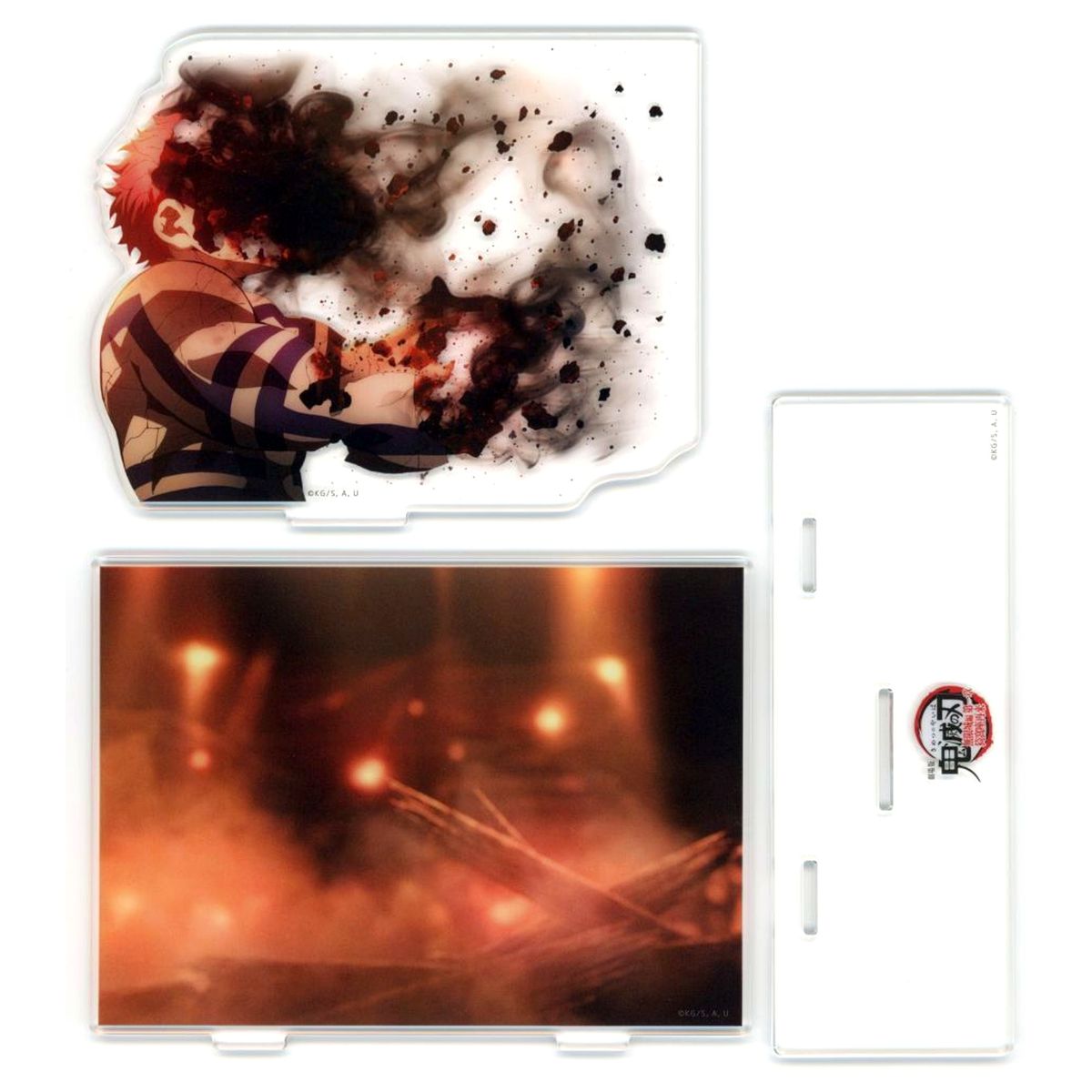 Akaza, Hakuji, Koyuki Demon Slayer: Kimetsu no Yaiba - The Movie: Infinity Castle ufotable Cafe x Machi Asobi CAFE Opening the Battle Fourth Season Scene Image Acrylic Stand Ending of the First Chapter [USED]